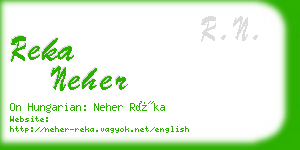 reka neher business card